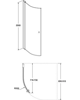 Round shower door - Drawing - Round_door_90.jpg
