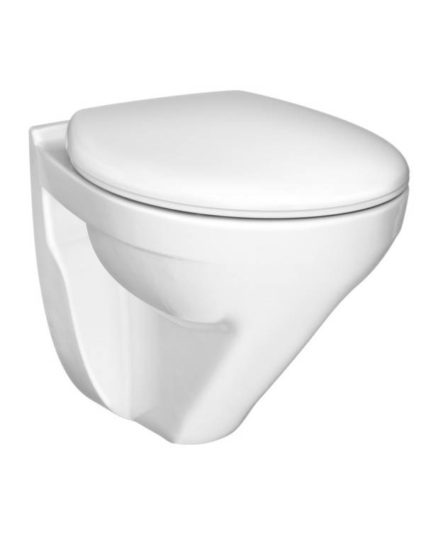 Nordic³ HF 3635 Teardrop Compact vegghengt toalett - Hygienic Flush med åpen spylekant for lettere rengjøring
Glassert under spylekanten for enklere rengjøring
Passer med Triomont innbyggingsisterne