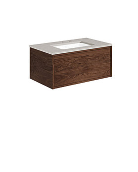 Ducentic Vanity 80cm, Brown oak - first
