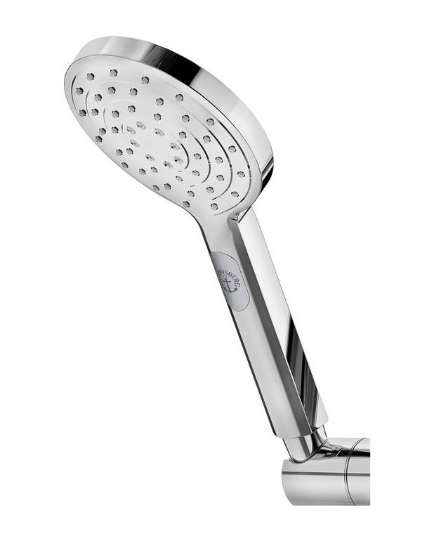 Rankinis dušas, „Round“ - 3 funkcijų rankinis dušas
Lengvos priežiūros funkcija palengvina dušo antgalio valymą
