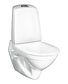 Vägghängd toalett Nautic 1522 - med cistern, Hygienic Flush