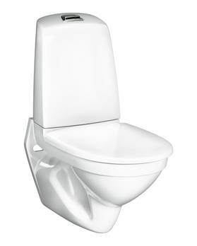 Wall-hung toilet Nautic 1522 - with cistern, Hygienic Flush