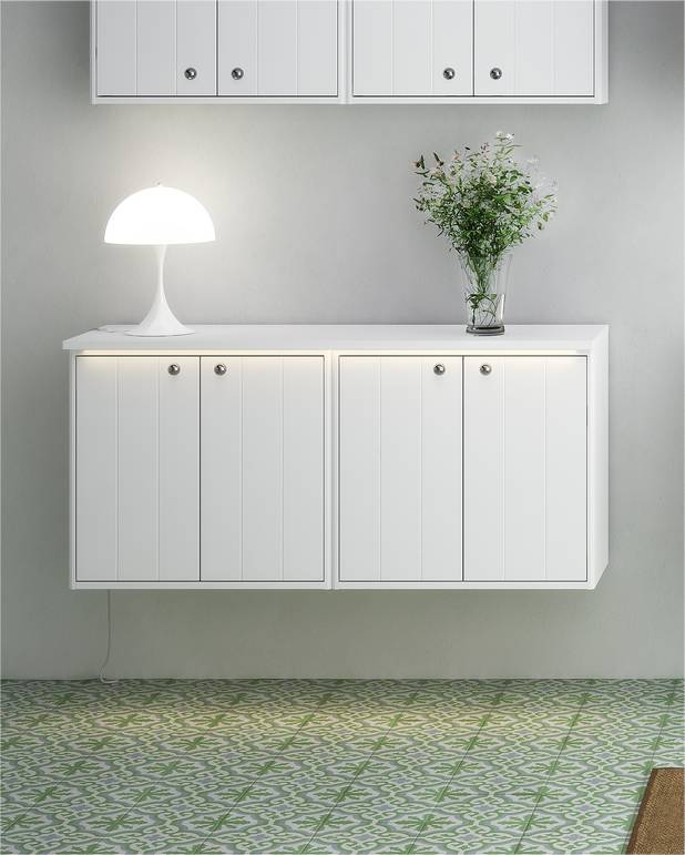 Bathroom storage Graphic - deep - Combine with other Graphic storage modules 
Two depths, 16 cm and 32 cm - for flexible storage in small spaces
Suspension system - easy to mount - easy to adjust
