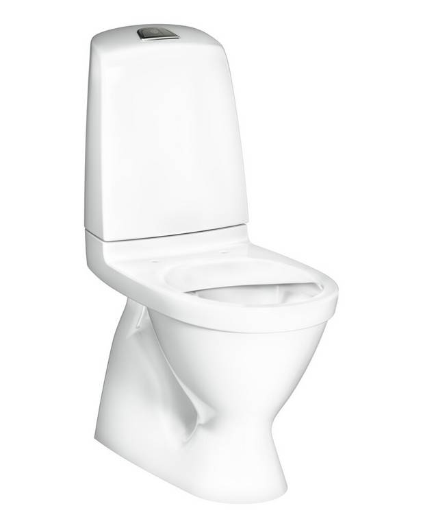 Toalettstol Nautic 1500 - dolt s-lås, Hygienic Flush - Städvänlig och minimalistisk design
Med öppen spolkant för enklare rengöring
Låg spolknapp i snygg design
