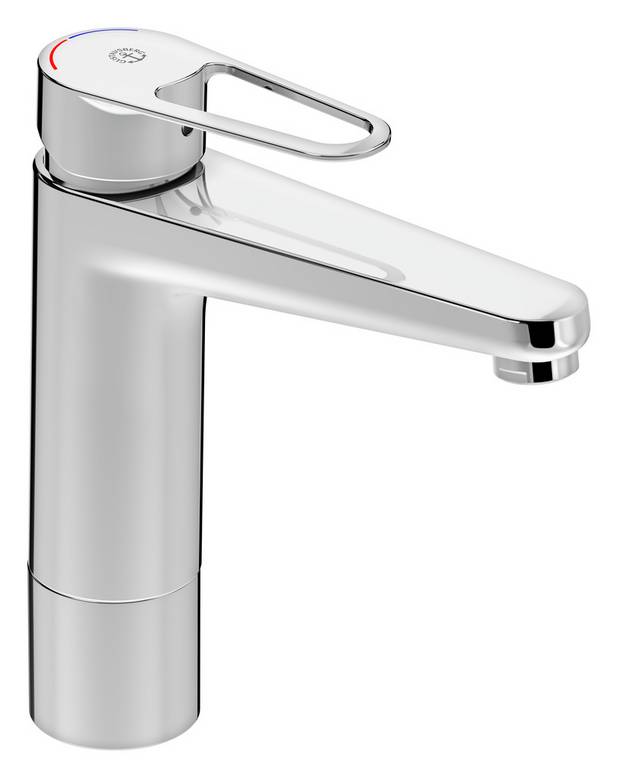 Washbasin mixer New Nautic, High - Energy class A
Cold-start, only cold water when the lever is in straight forward position 
Soft move, technology for smooth and precise handling