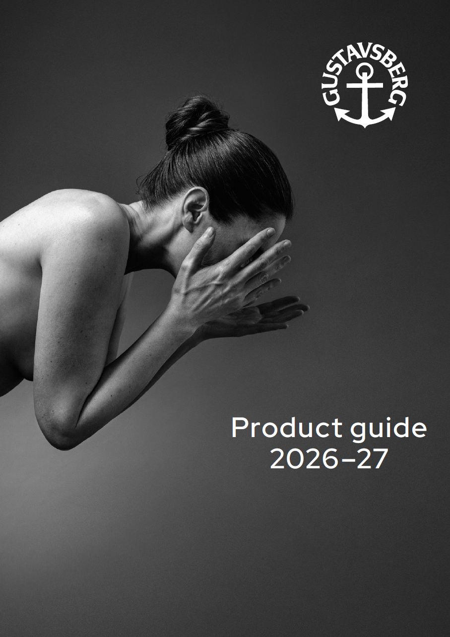Gustavsberg Product guide brochure cover 2025-2026
