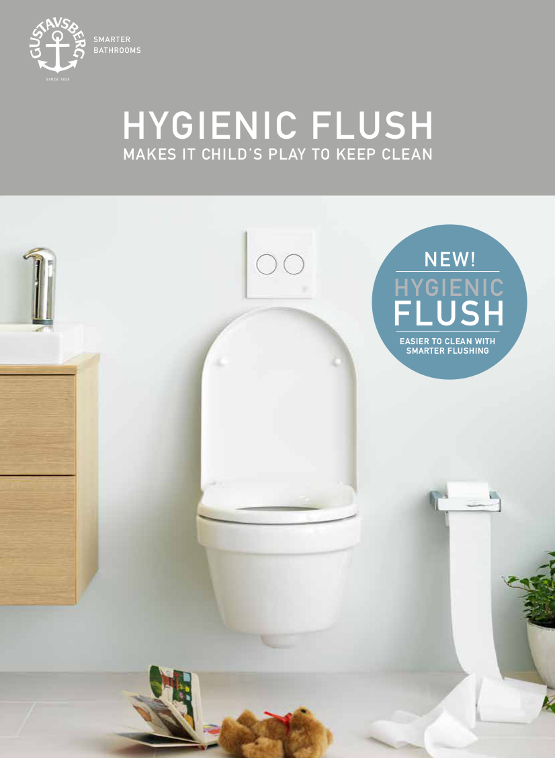 Hygienic Flush toilet Gustavsberg