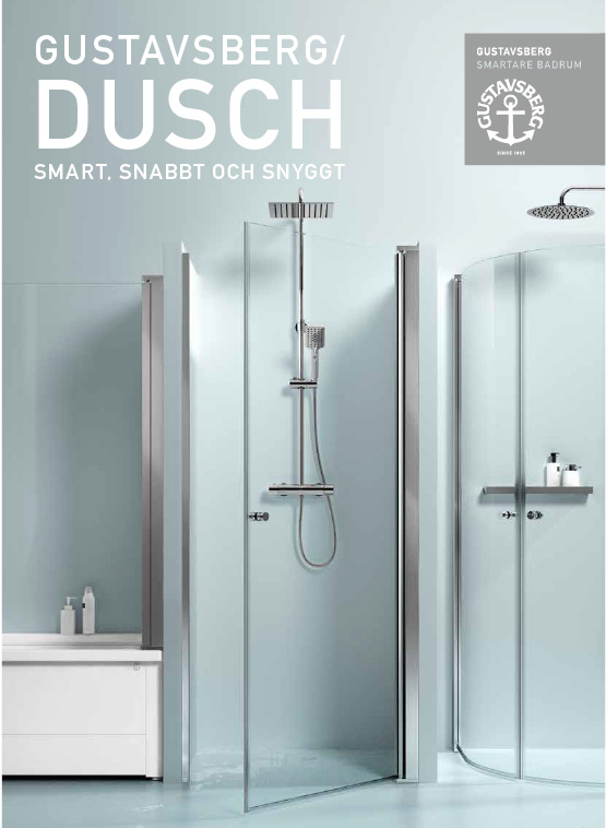 Broschyromslag Gustavsberg Dusch
