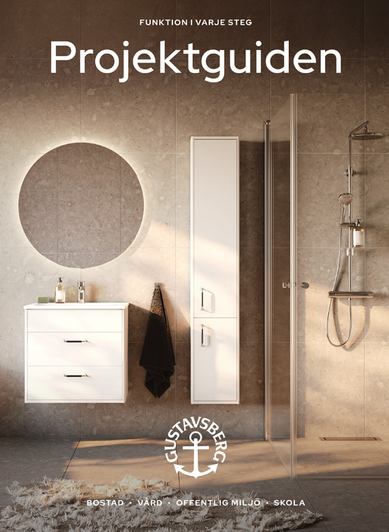 Projektguide - bild på badrum anpassade för projekt. 