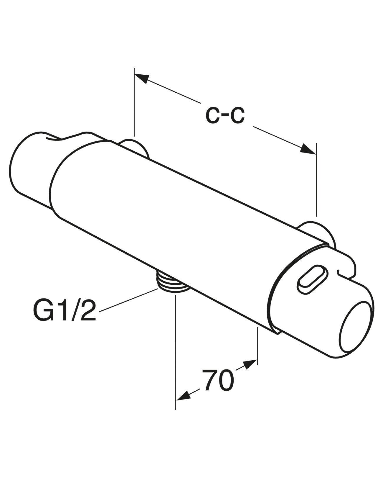 Смеситель для душа Logic термостат С подключением к душу снизу ...