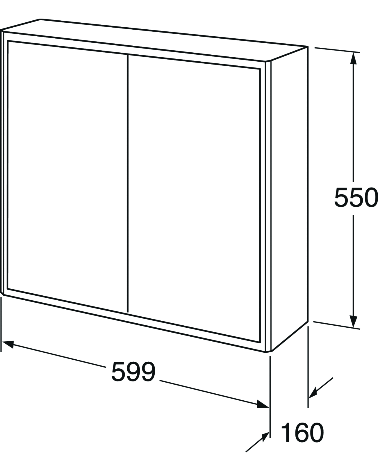 Bathroom Storage Graphic Shallow Zzd Gcsc16