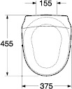 WC-sæde – standard - Standardsæde fremstillet af polypropylen (PP)
Passer til alle toiletter i Nordic 23XX-serien
Let at fjerne og montere igen