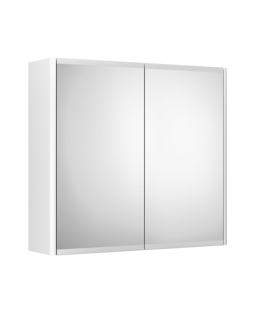 Bathroom Mirror Cabinet Graphic 60 Cm, White Mirrored Cabinet Doors