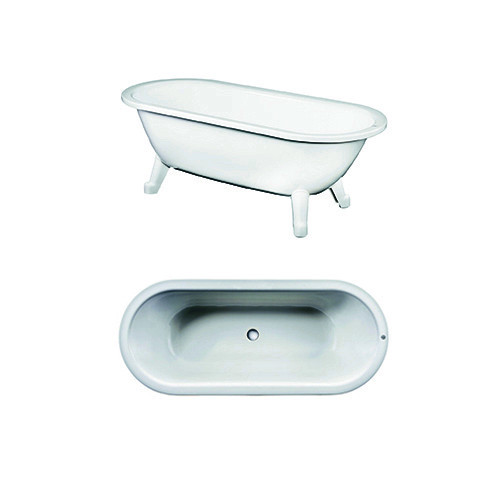 Freestanding bathtub Duo - 1580x680 - Two sloped head ends, suitable for two people
Premium quality titanium alloy steel
Adjustable feet - the tub is stable even on uneven floors