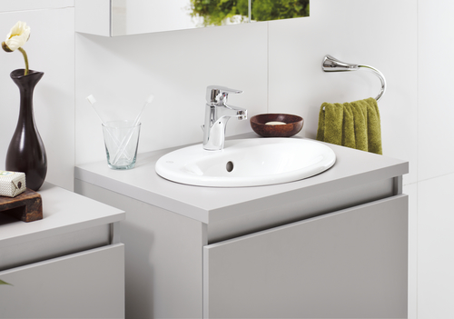 5555 Nautic håndvask til indbygning - Rengøringsvenligt og minimalistisk design
Til indbygning på bordplade eller møbel