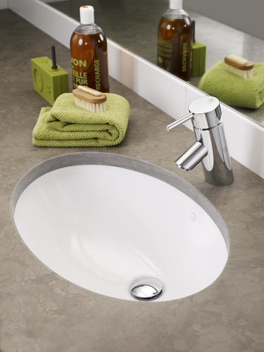 Bathroom sink 6147 98 - for undermounting 57 cm - Oval design
For undermounting below countertop
