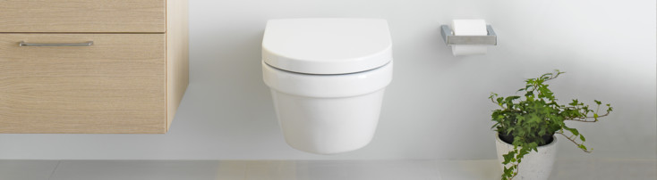 Vägghängd toalett Hygienic Flush Gustavsberg