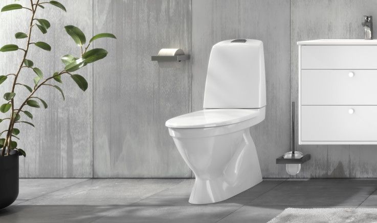 Toilet with Hygienic Flush Gustavsberg