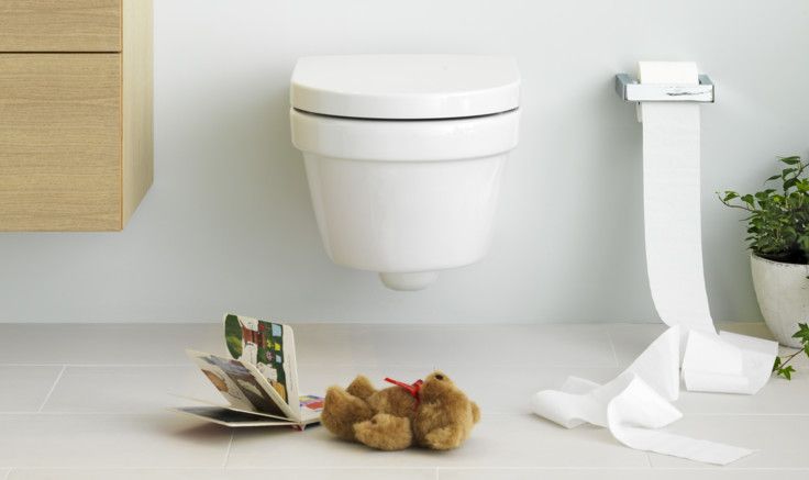 Hygienic Flush vägghängd toalett miljöbild Gustavsberg