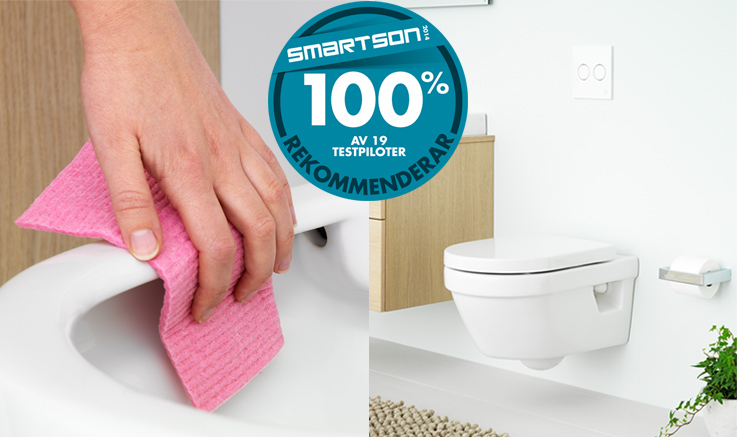Wall-mounted toilet with Smartson warranty - Gustavsberg