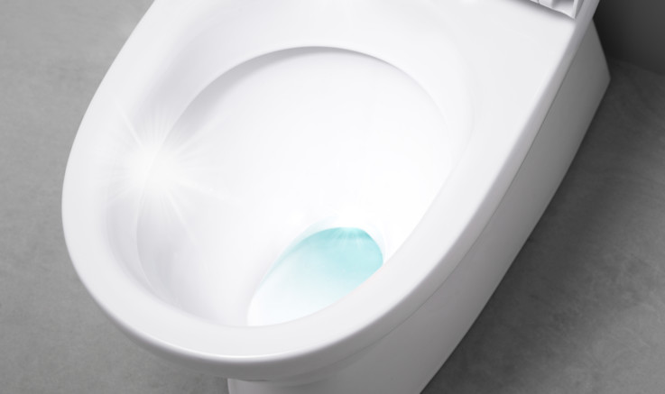 Toalett ytbehandlad med CeramicPlus